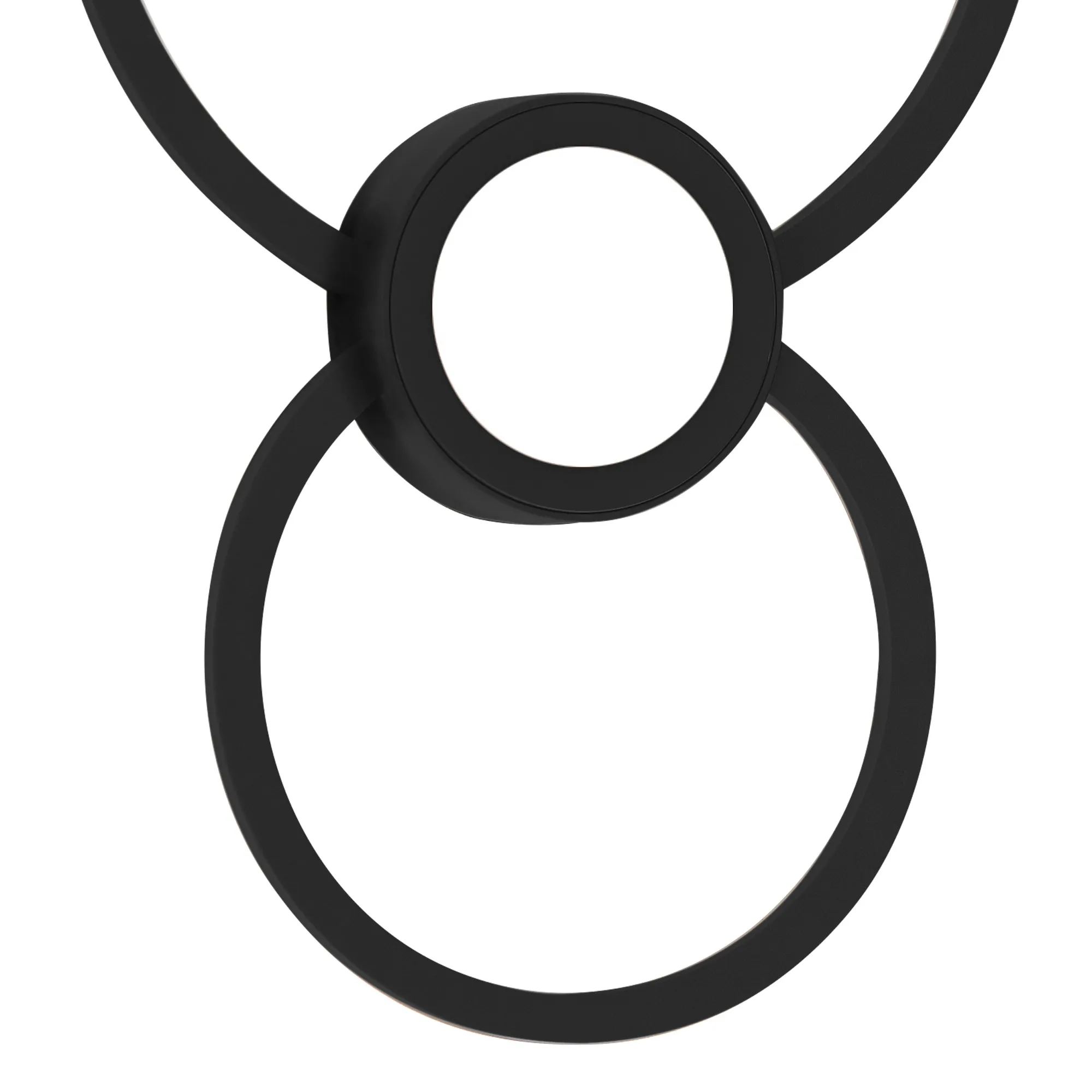 Mural Wall Lamp Dimmable Circles 24W Matt Black M7841  Mantra Fusion Mural Black